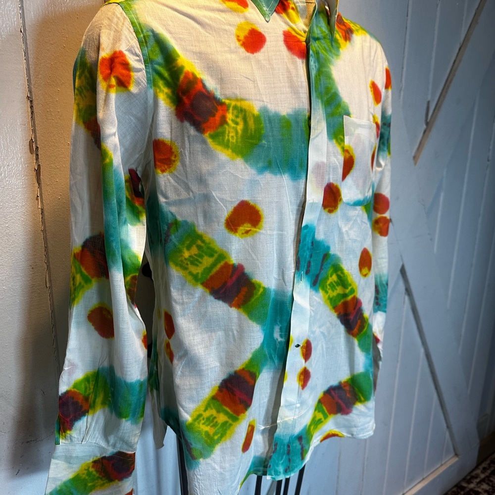 Multicolor Tie-Dye Men's Jacket